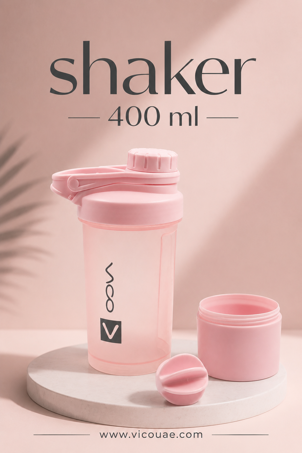SHAKER 400 ML WITH STORAGE